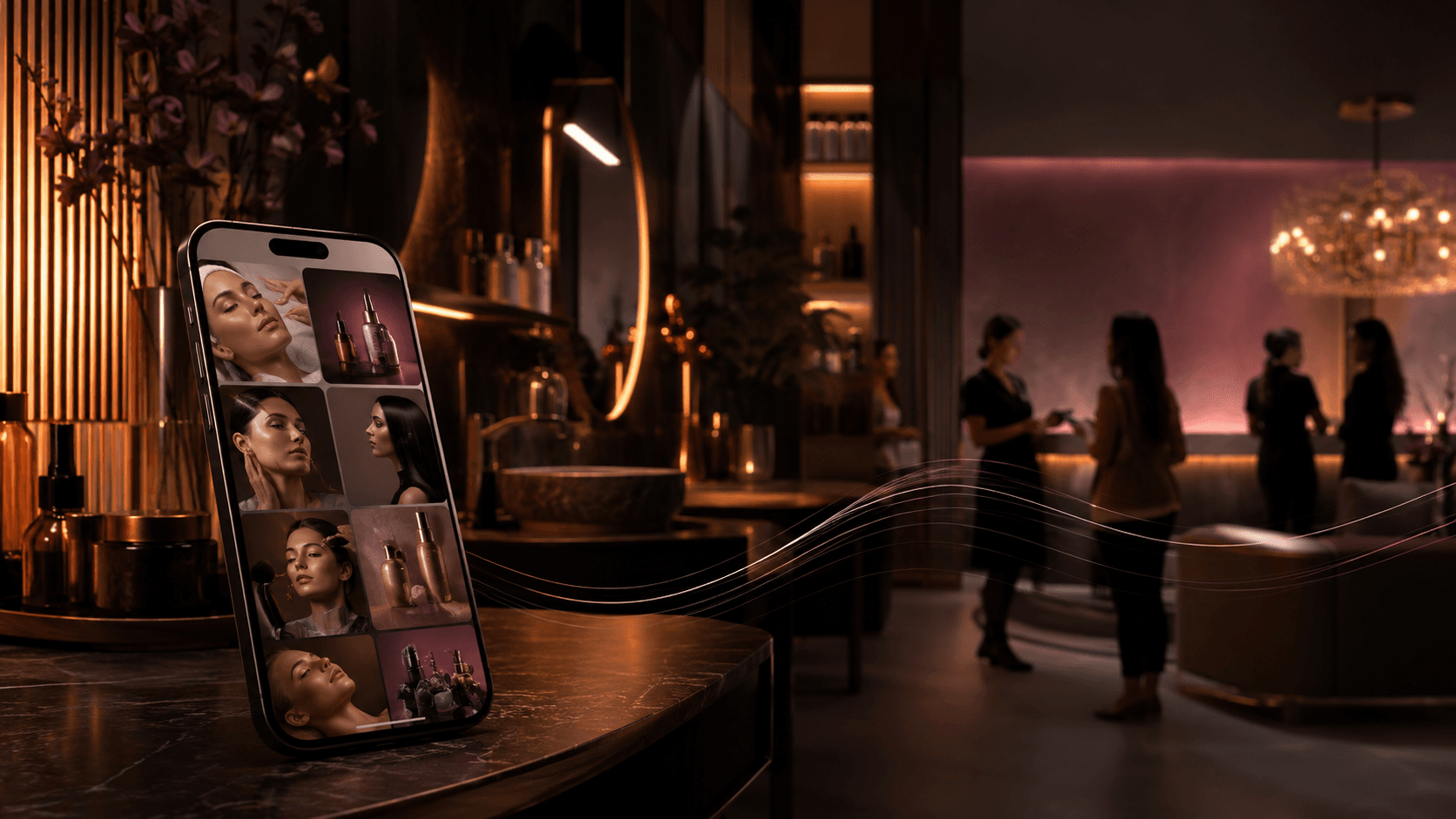 Premium beauty studio, visual content and a relevant local audience